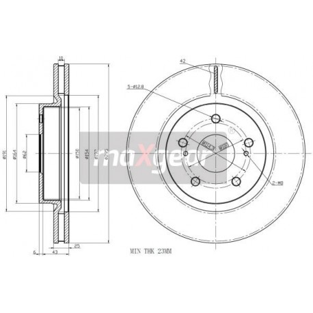 FÉKTÁRCSA. SUZUKI GRAND VITARA 05- 986479559