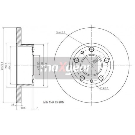 FÉKTÁRCSA. FIAT DUCATO 94- 986478843