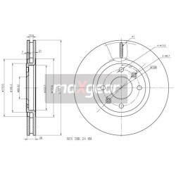 FÉKTÁRCSA. PEUGEOT 406 ELSŐ 986478831