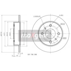 FÉKTÁRCSA. NISSAN HÁTSÓ PRIMERA 90- 96- ALMERA 00- 8544310