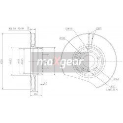 FÉKTÁRCSA. BMW ELSŐ E39 96- 96- 09.8961.21