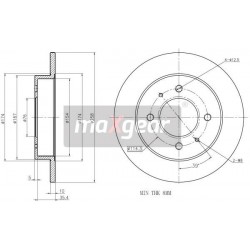 FÉKTÁRCSA. HYUNDAI HÁTSÓ LANTRA 95- ELANTRA 00- 8908175