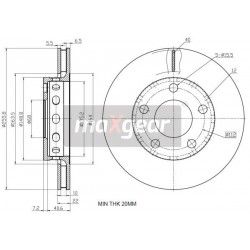FÉKTÁRCSA. VW HÁTSÓ A4 PASSAT QUATTRO