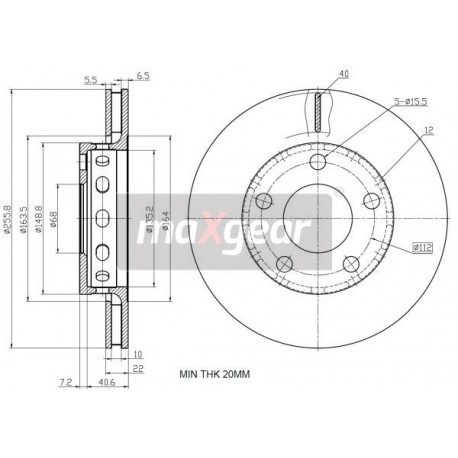 FÉKTÁRCSA. VW HÁTSÓ A4 PASSAT QUATTRO
