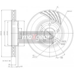 FÉKTÁRCSA. MERCEDES ELÖL W211 03- 4MATIC
