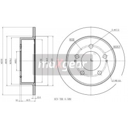FÉKTÁRCSA. SSANGYONG HÁTSÓ KYRON ACTYON 05- 92198703