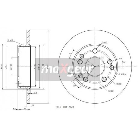 FÉKTÁRCSA. MERCEDES ELÖL W201 1.8 986478114
