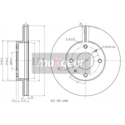 FÉKTÁRCSA. NISSAN ELSŐ PRIMERA 96- P11 986478728