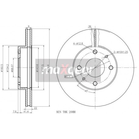FÉKTÁRCSA. NISSAN ELSŐ PRIMERA 96- P11 986478728