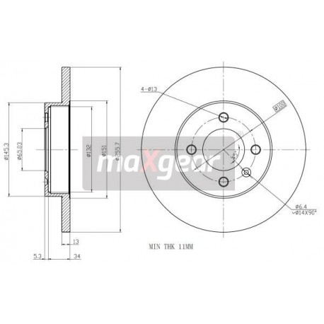 FÉKEK. VW ELSŐ PASSAT 88-96 986478329