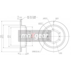 FÉKTÁRCSA. MITSUBISHI HÁTSÓ PAJERO 00- 07- 986479373