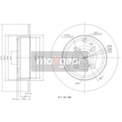 FÉKTÁRCSA. TOYOTA HÁTSÓ COROLLA 02- 08A33711