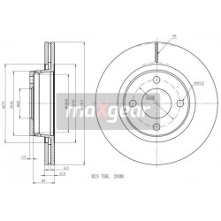 FÉKTÁRCSA. VW ELSŐ A80 1.6- 986478128