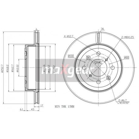 FÉKEK. OPEL AGILA ELÖL 24.0117-0106.1