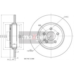 FÉKTÁRCSA. MERCEDES HÁTSÓ W163 98- 986478995