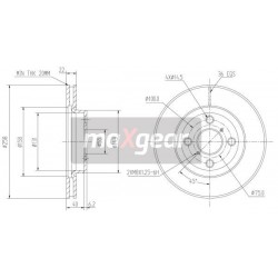 FÉKTÁRCSA. TOYOTA ELSŐ YARIS 06- HÁTSÓ DOBOK 986479363