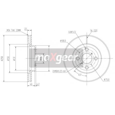FÉKTÁRCSA. TOYOTA ELSŐ YARIS 06- HÁTSÓ DOBOK 986479363