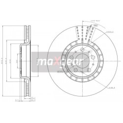 FÉKTÁRCSA. VOLVO ELÖL XC90 9984811