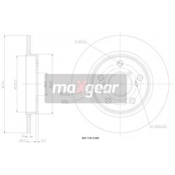 FÉKTÁRCSA. TOYOTA HÁTSÓ AURIS 06- UK 986479519