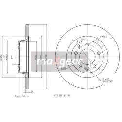 FÉKTÁRCSA. FIAT HÁTSÓ SCUDO 07- 986479379