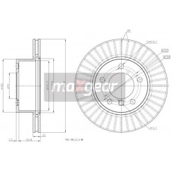 FÉKTÁRCSA. BMW ELSŐ E87 04- 116-118 284X22