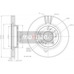 FÉKTÁRCSA. HONDA ELSŐ ACCORD 03- 15
