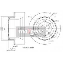 FÉKTÁRCSA. CHEVROLET HÁTSÓ EVANDA 2.0 05-