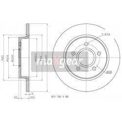 FÉKTÁRCSA. FORD HÁTSÓ FÓKUSZ 11- KORRÓZIÓGÁTLÓ BEVONATTAL