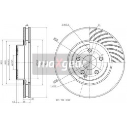 FÉKTÁRCSA. MERCEDES ELÖL W211 02- E300-500 CLS GLK330 KORRÓZIÓGÁTLÓ BEVONATTAL