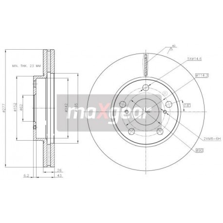 FÉKEK. TOYOTA ELSŐ AURIS 12- 92257703