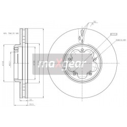 FÉKTÁRCSA. TORD ELSŐ TRANZIT 14- CUSTOM 12- 1763885