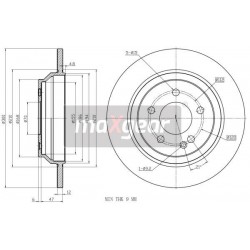 FÉKTÁRCSA. MERCEDES HÁTSÓ VITO 14- 92272703