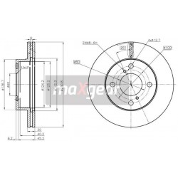 FÉKTÁRCSA. SUZUKI ELSŐ ALTO 1.0 09- ADK84332