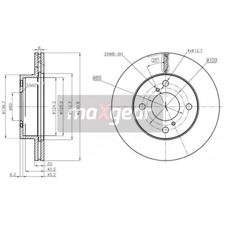FÉKTÁRCSA. SUZUKI ELSŐ ALTO 1.0 09- ADK84332