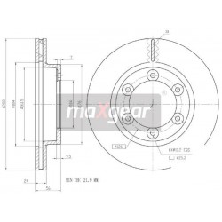 FÉKTÁRCSA. MITSUBISHI FRONT CANTER 3.0 D 05-11 MK449352
