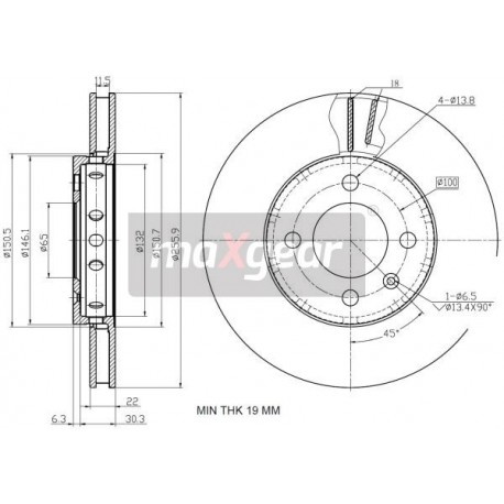 FÉKTÁRCSA. VW ELÖL FELFELÉ SKODA CITIGO 11- KORRÓZIÓGÁTLÓ BEVONATTAL