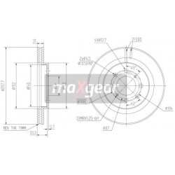 FÉKTÁRCSA. HONDA ELSŐ JAZZ 02- 08- CITY 08- 258MM H. 39.2MM KORRÓZIÓGÁTLÓ BEVONATTAL