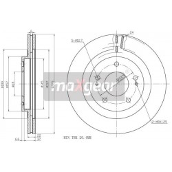 FÉKTÁRCSA. MITSUBISHI ELSŐ PAJERO PININ 1.8-2.0 GDI 99-07