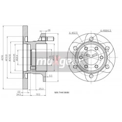 FÉKTÁRCSA IVECO ELSŐ 96- 8595910