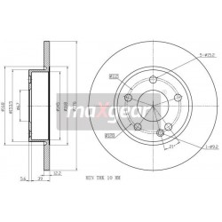 FÉKTÁRCSA. MERCEDES ELÖL W169 A-OSZTÁLY 8867914