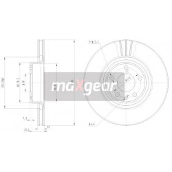 FÉKTÁRCSA. VW ELSŐ A6 04- 321MM 9953410