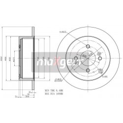 FÉKTÁRCSA. KIA HÁTSÓ RIO 05- GETZ 03- 203430