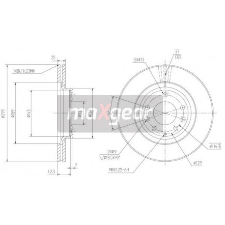 FÉKEK. MAZDA ELSŐ 6 08- 54807PRO