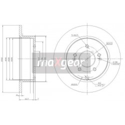 FÉKTÁRCSA. HYUNDAI HÁTSÓ SANTA FE 06- TRAJET 203432