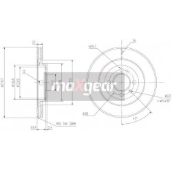 FÉKTÁRCSA. VW ELÖL GOLF 2 PASSAT -96 SYNCRO IBIZA CORBOBA -02 1.5819.2.4
