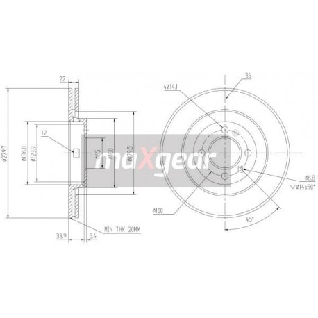 FÉKTÁRCSA. VW ELÖL GOLF 2 PASSAT -96 SYNCRO IBIZA CORBOBA -02 1.5819.2.4