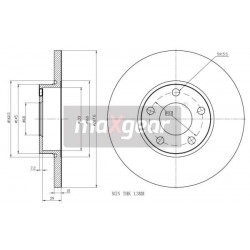 FÉKTÁRCSA. VW ELÖL A100 A6 1.0120.1.E