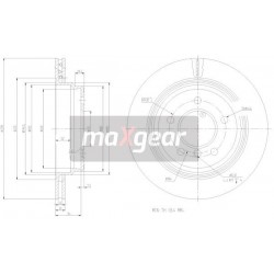 FÉKTÁRCSA. BMW HÁTSÓ E39 96- 24.0120-0154.1