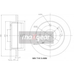 FÉKTÁRCSA HYUNDAI ELSŐ ATOS 8781114