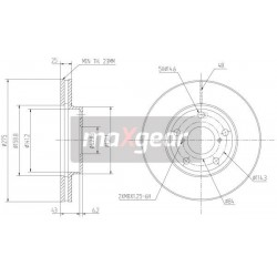 FÉKTÁRCSA. TOYOTA ELSŐ RAV4 00- 9918510